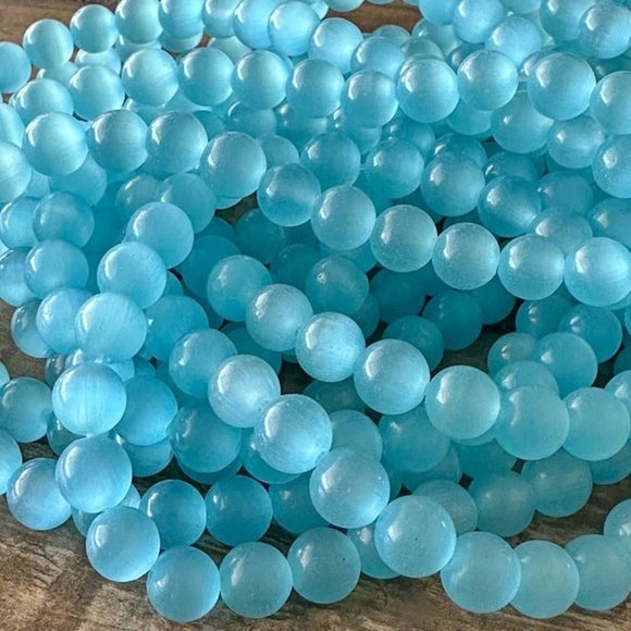 6mm Cat Eye Bead Strands - Various Colors - Picture 3 of 3